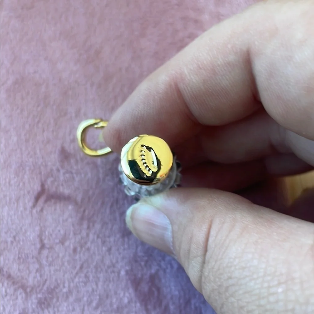 JUICY COUTURE Gold and Black Ice Cream Charm